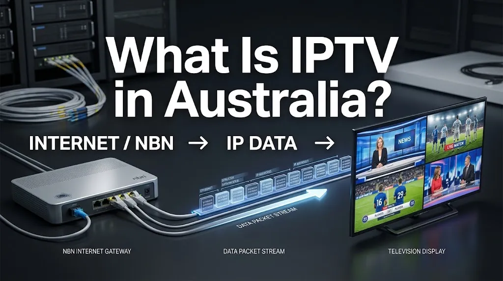 What Is IPTV in Australia explained through internet television delivery