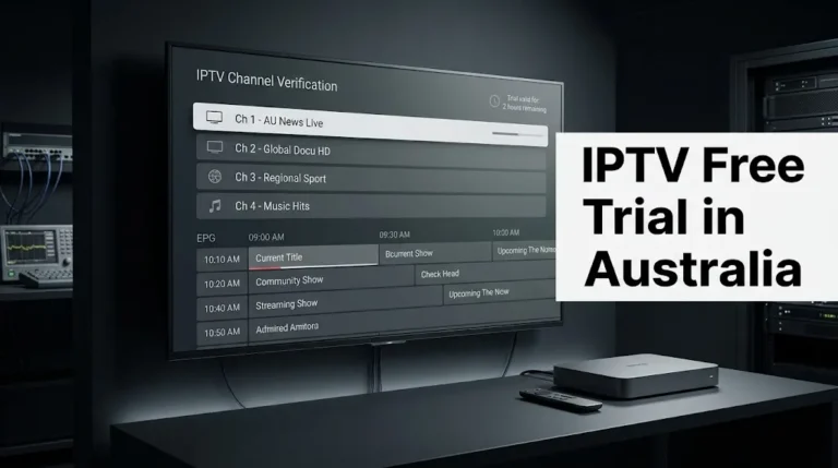 IPTV Free Trial in Australia testing channels, device compatibility and programme guide