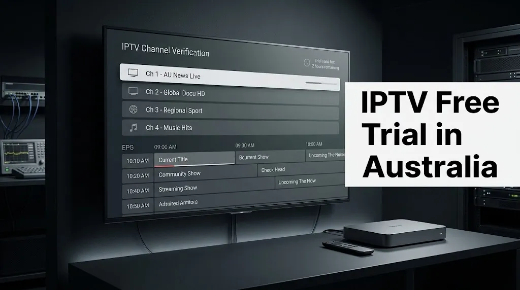 IPTV Free Trial in Australia testing channels, device compatibility and programme guide