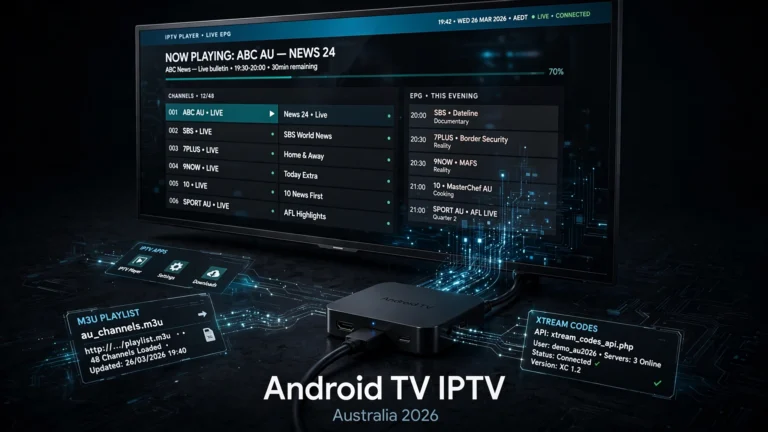 Android TV IPTV Australia 2026 apps setup and devices