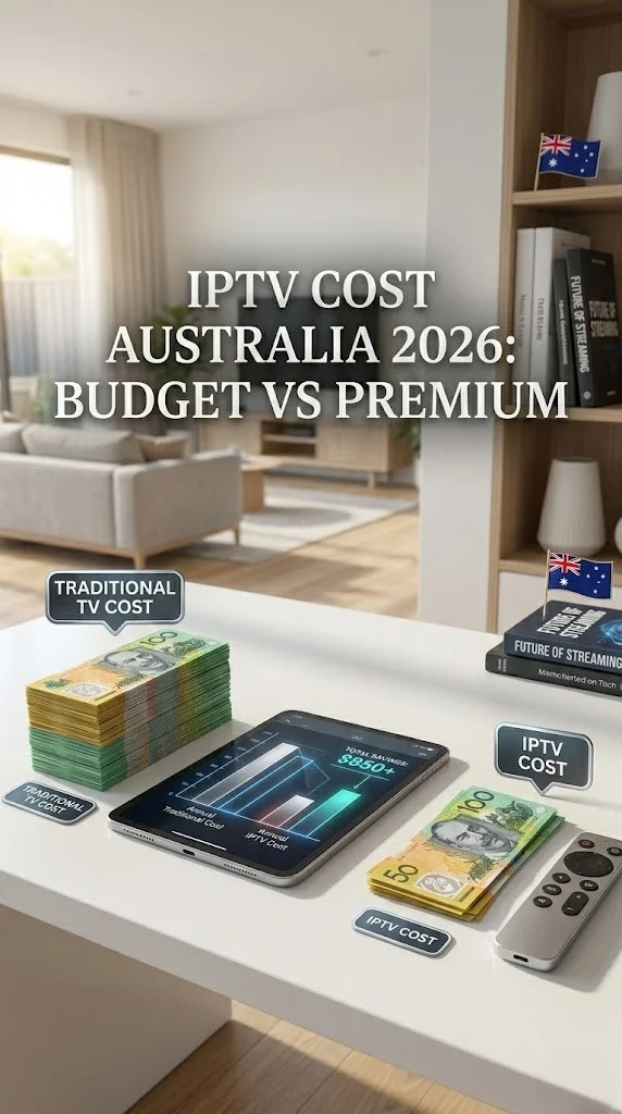 iptv cost australia: A comprehensive pricing chart comparing budget, mid-range, and premium IPTV tiers in Australia for 2026, showing monthly rates and included features.