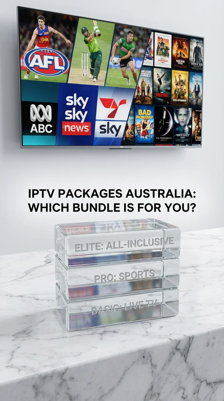 IPTV Packages Australia: This is a comprehensive technical infographic that illustrates the 7-step IPTV legal compliance checklist for Australian viewers, featuring icons for provider verification, payment protection, licensing, and consumer rights.