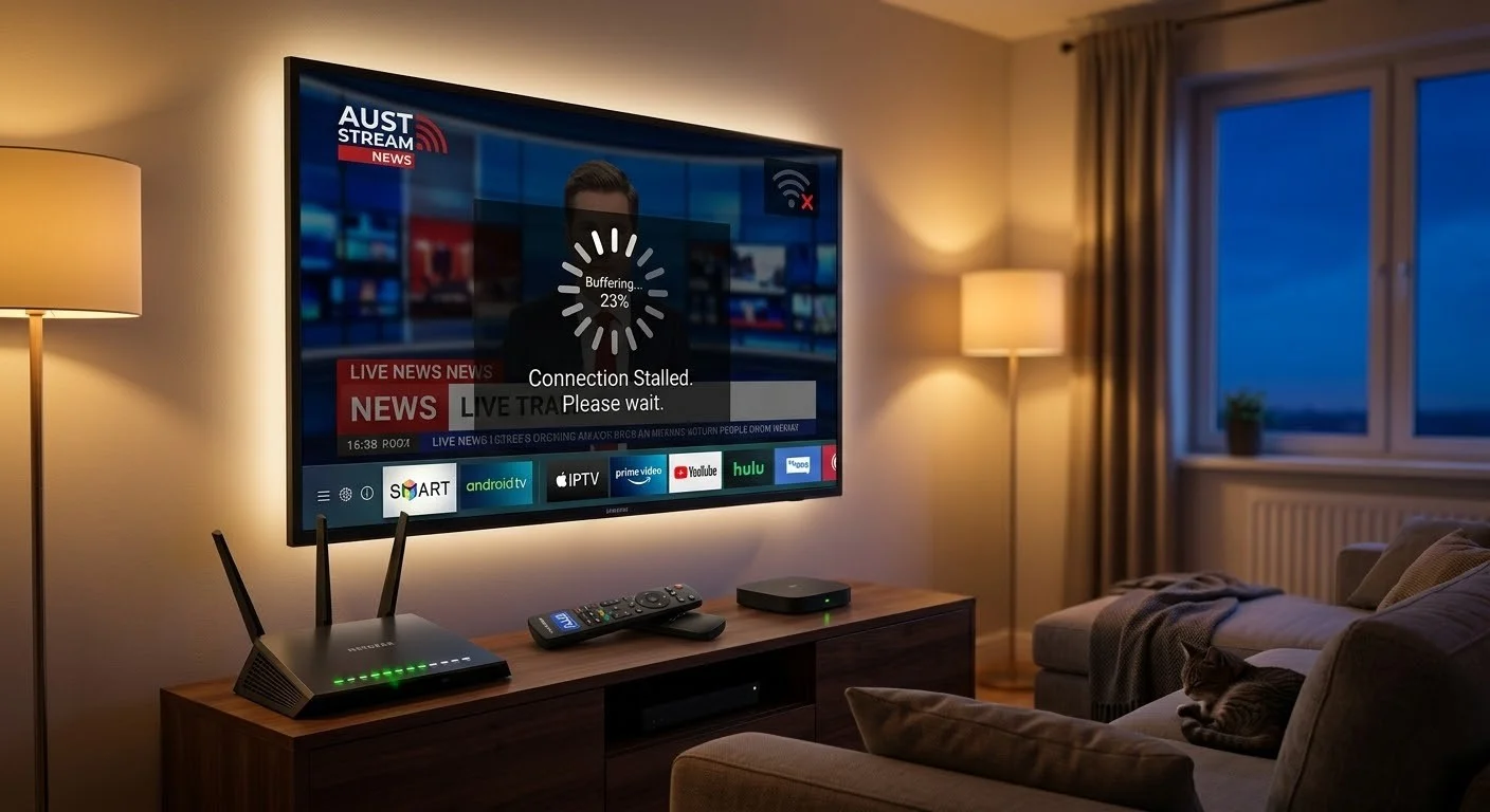 IPTV buffering on Smart TV due to ISP blocking or throttling in Australia