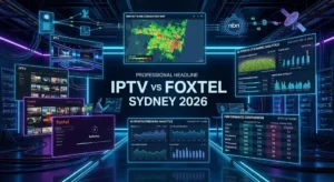 IPTV vs Foxtel Sydney 2026 technical comparison with NBN network analytics and sports streaming performance