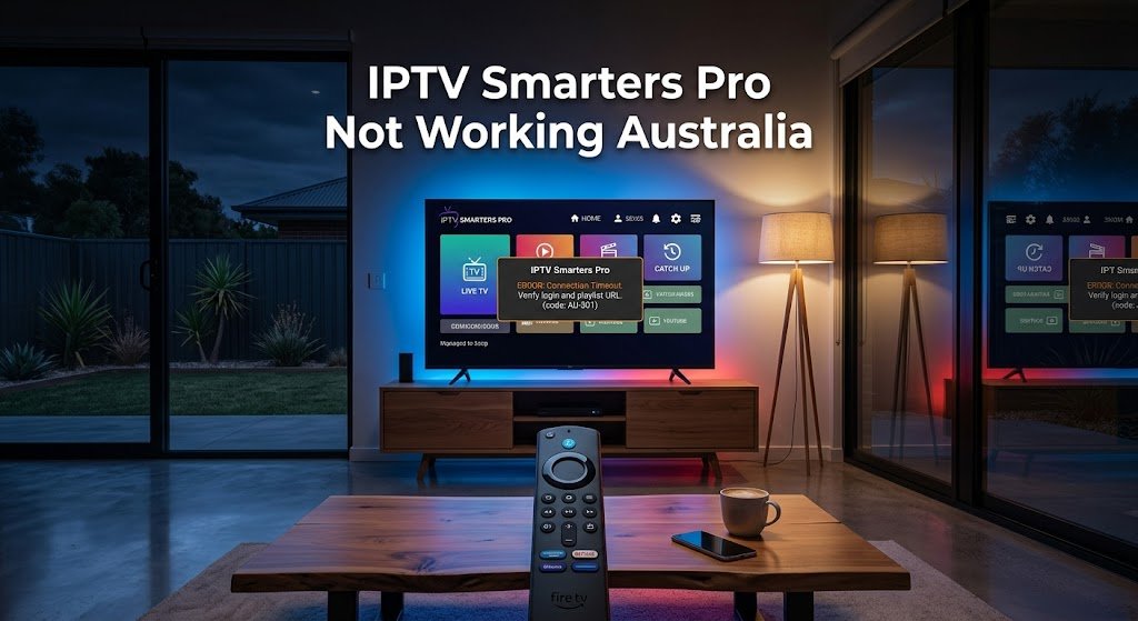 IPTV Smarters Pro Not Working Australia on Smart TV