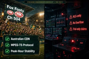 Best IPTV requirements for AFL Australia including Fox Footy, Australian CDN and peak-hour streaming