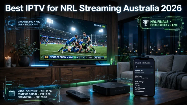 Best IPTV NRL streaming Australia 2026 Fox League coverage requirements