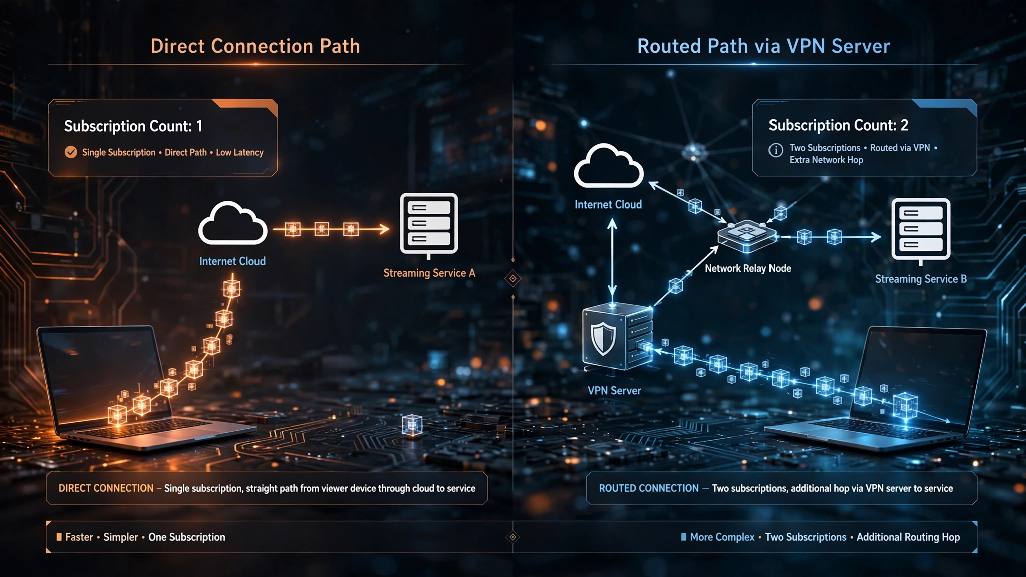 Watch NRL Global Pass single subscription compared with the
Two-subscription Kayo and VPN route